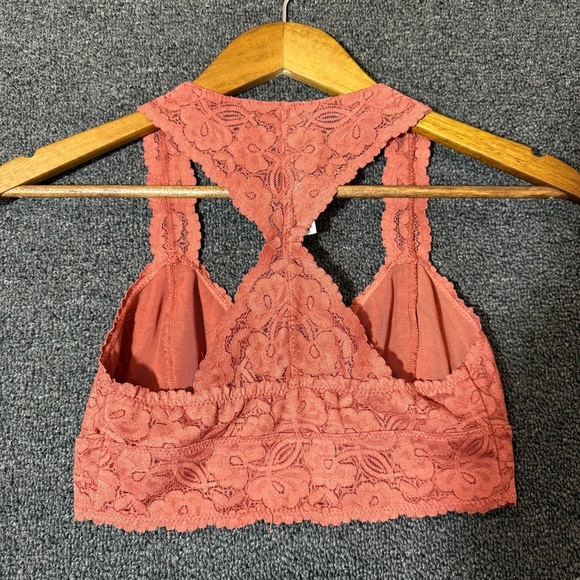 Free People Lace Bralette in Coral Orange, Women’s Small - Picture 4 of 4